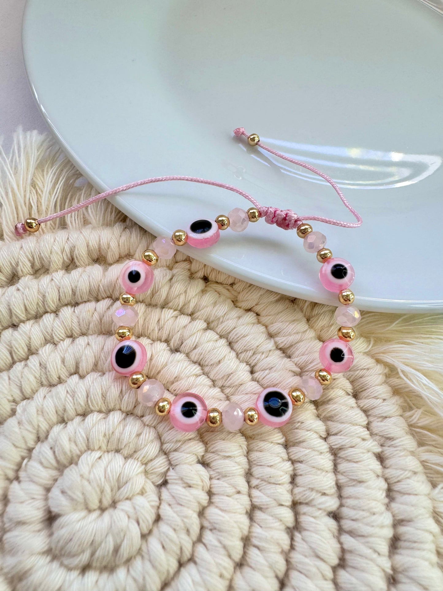 Pulsera Ojitos Cristal Bebé