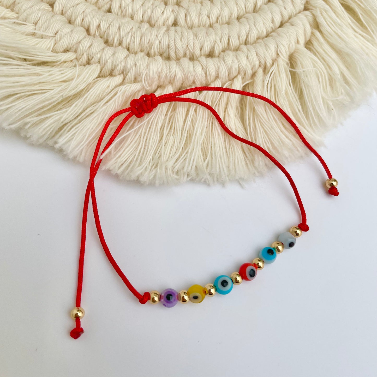 Pulsera 6 Ojitos Multicolor Sencilla