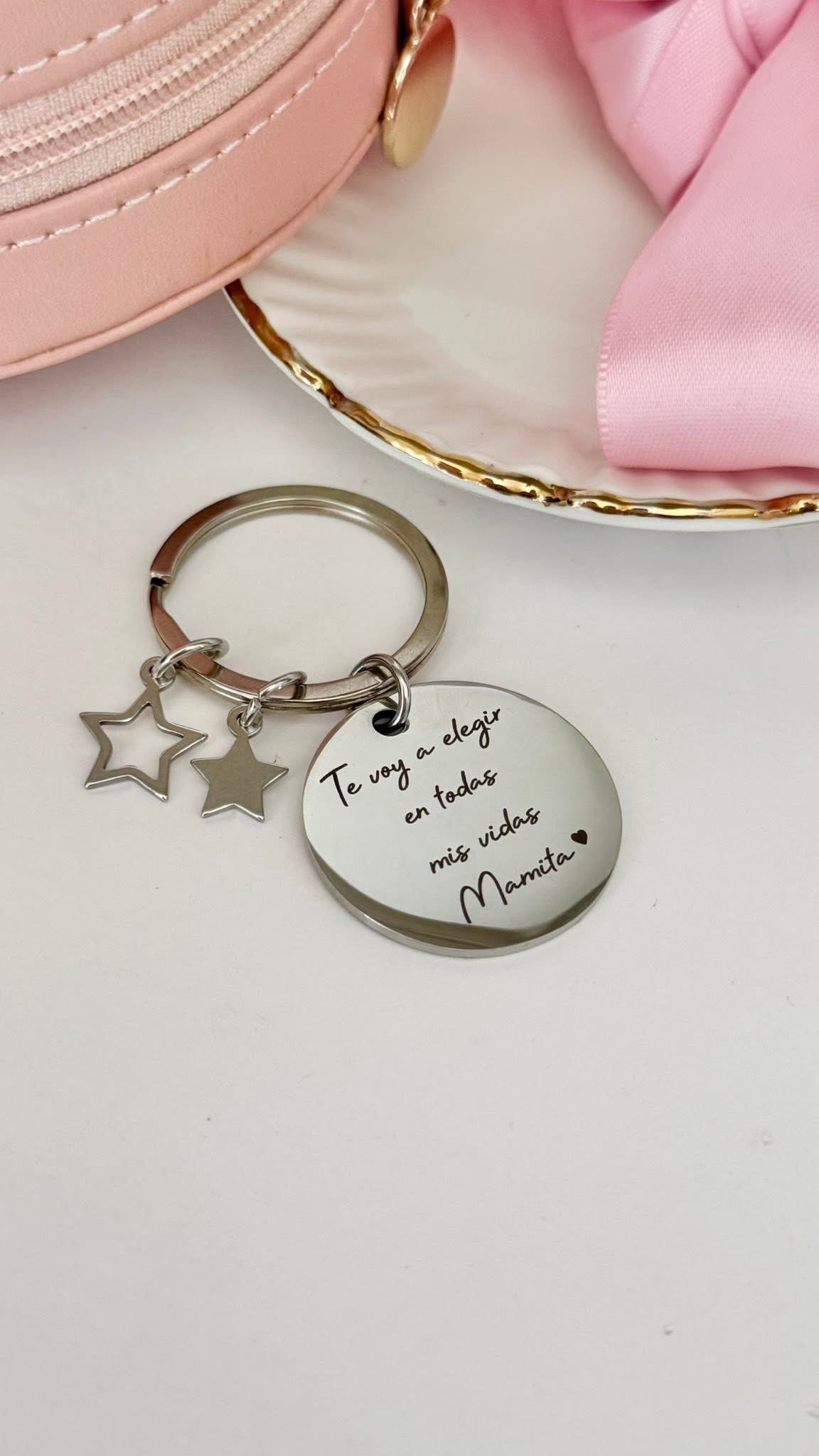 Llavero Circular Estrellas