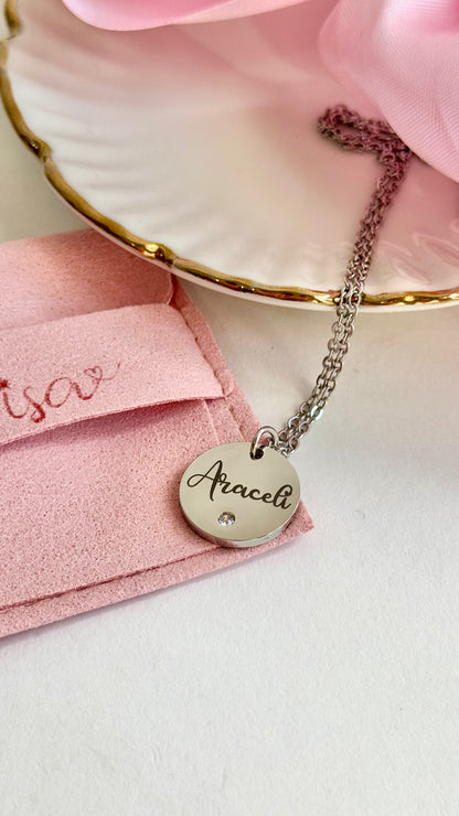 Collar Nombre y Frase