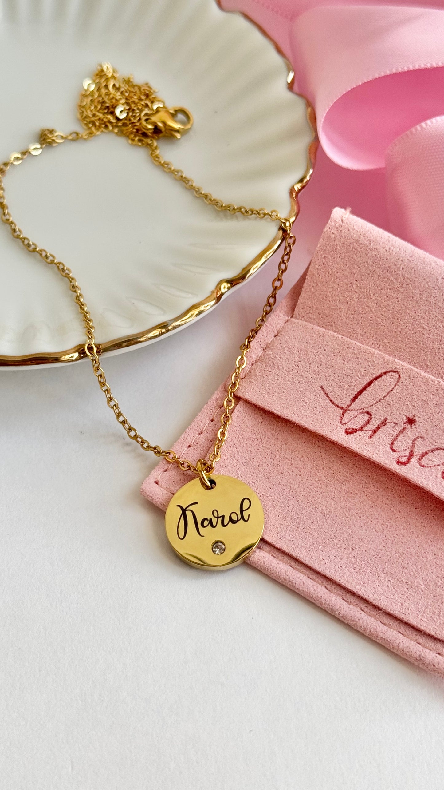 Collar Nombre y Frase